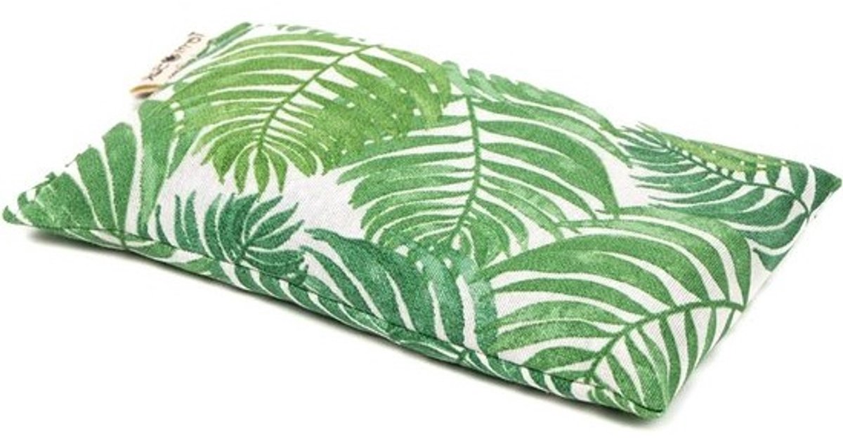 Warmtekussen Sojazaden - Pittenkussen Lavendel - Ontspanning en Verlichting - Natuurlijke Warmte en Koude - 23x14 cm - Groen