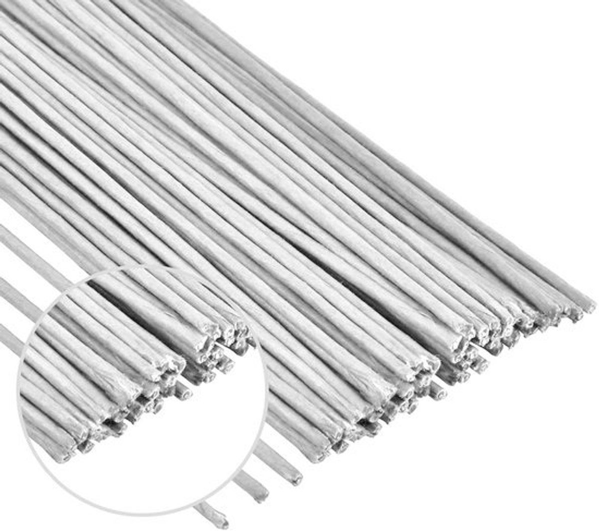 Bloemisten Draad - Bloemen Binddraad - Bloemstukken Maken - Stevig 18 Gauge - 50 Stuks - Wit