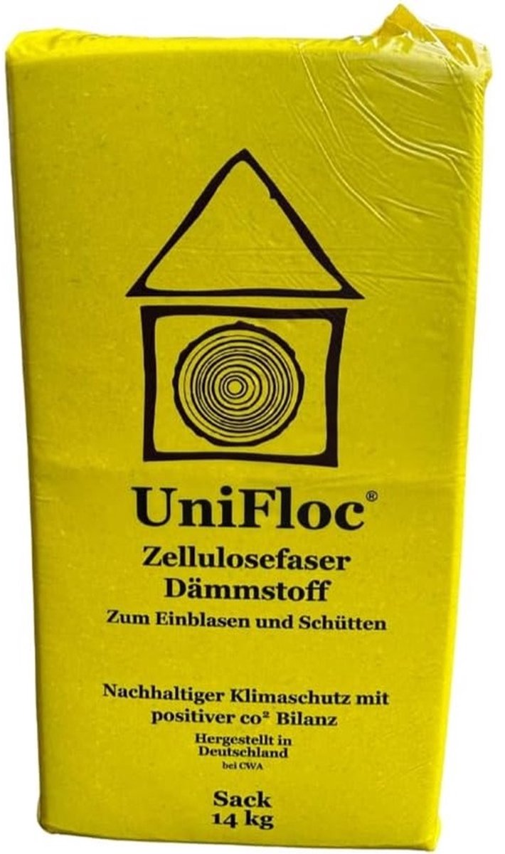 Cellulose Isolatie - Vloerisolatie Zak - Warmteverlies Voorkomen - Schimmelwerend Drukvast - 14 kg