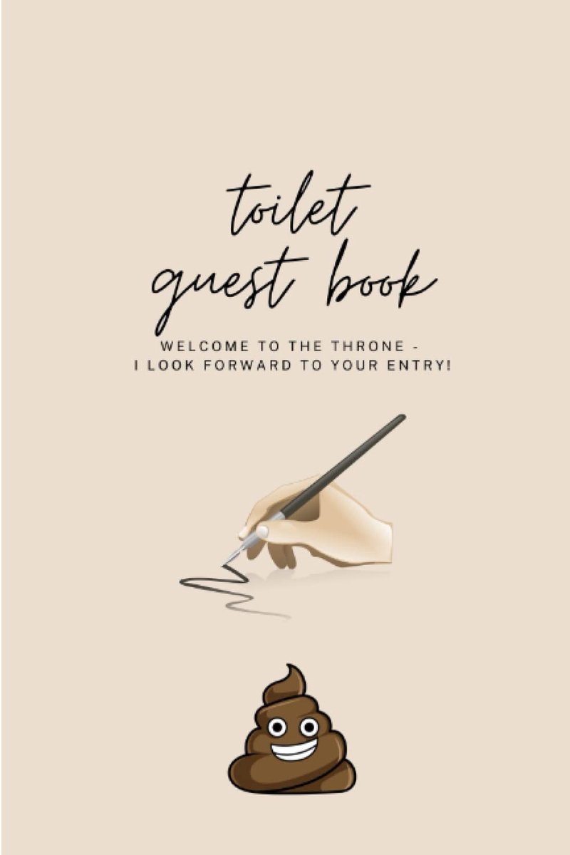 toilet guest book - welcome to the throne! - ShopVlot