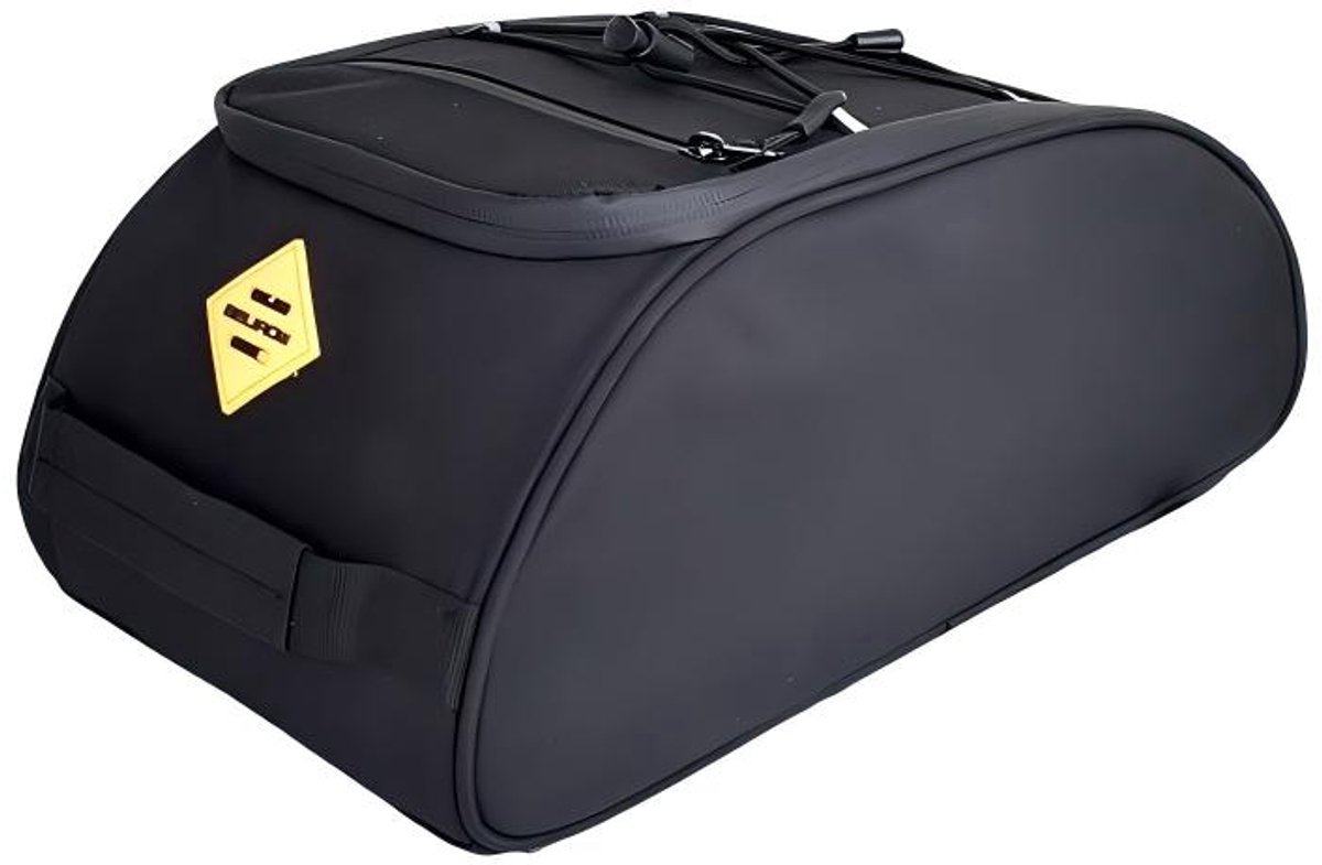 Fietstas – Waterdichte fietstas – Met schouderband en draaghandvat – 8 l – 36 x 20 x 15 cm – Oxford-stof – Zwart