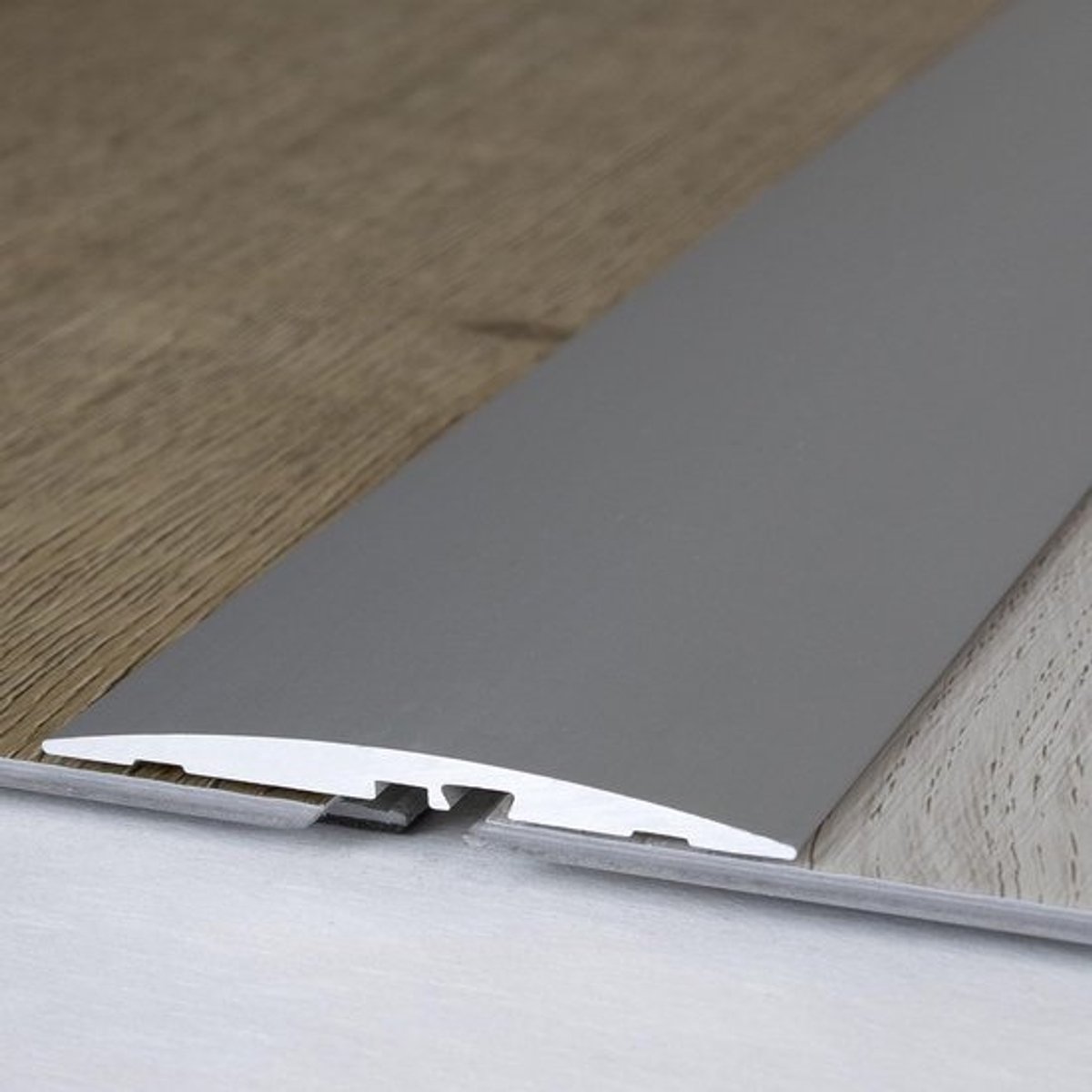Aluminium Overgangsprofiel Zelfklevend 60mm Breed 4mm Hoogteverschil