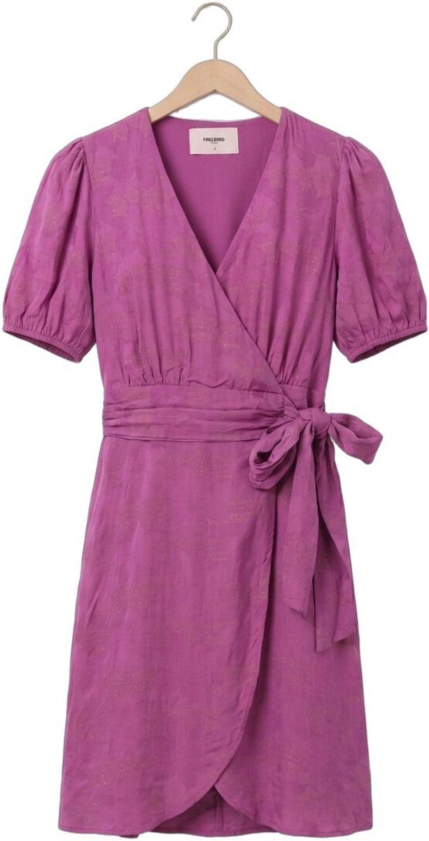 Freebird F-wv-jac-flow-lurex-26-1 Dames - Jurk - Fuchsia - Maat M