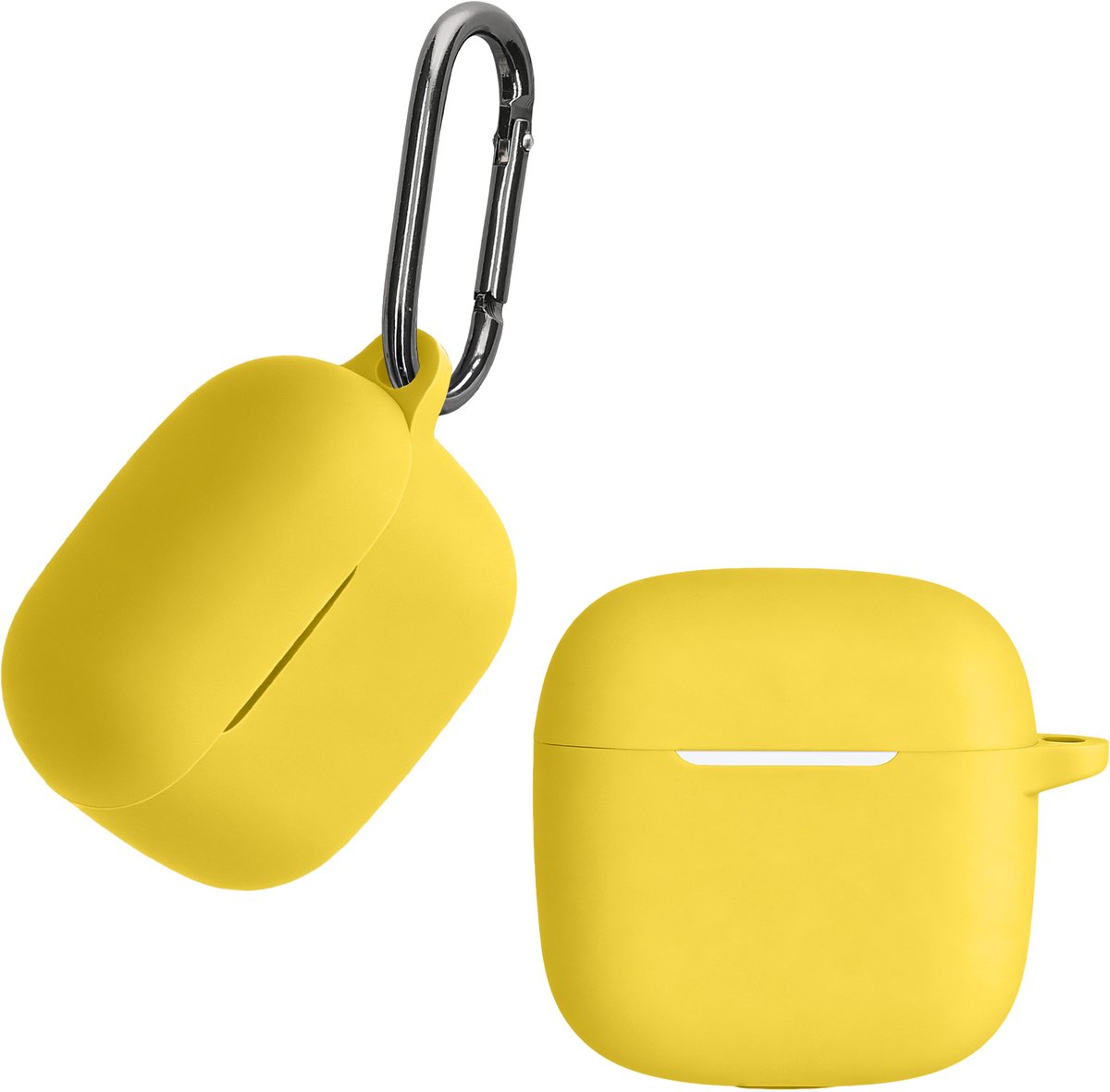 kwmobile Hoes geschikt voor Huawei FreeBuds SE2 / SE3 - Siliconen cover voor oordopjes in geel