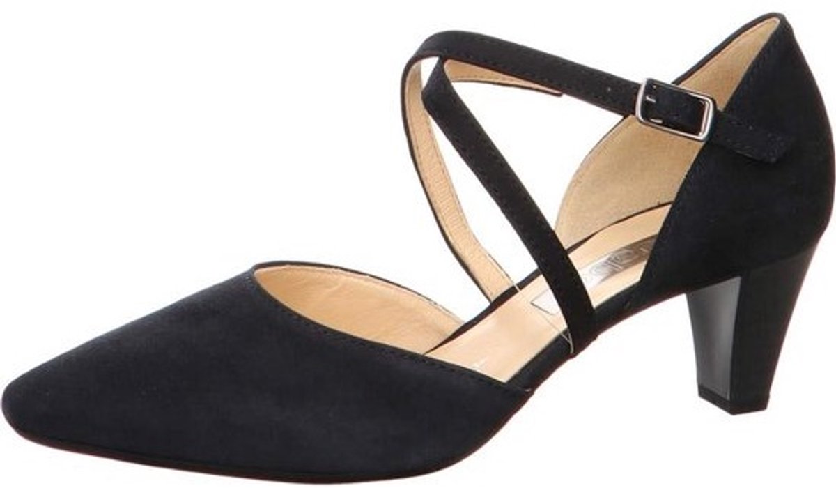 Dames Pumps met Elastische Banden en Comfortabele Hak