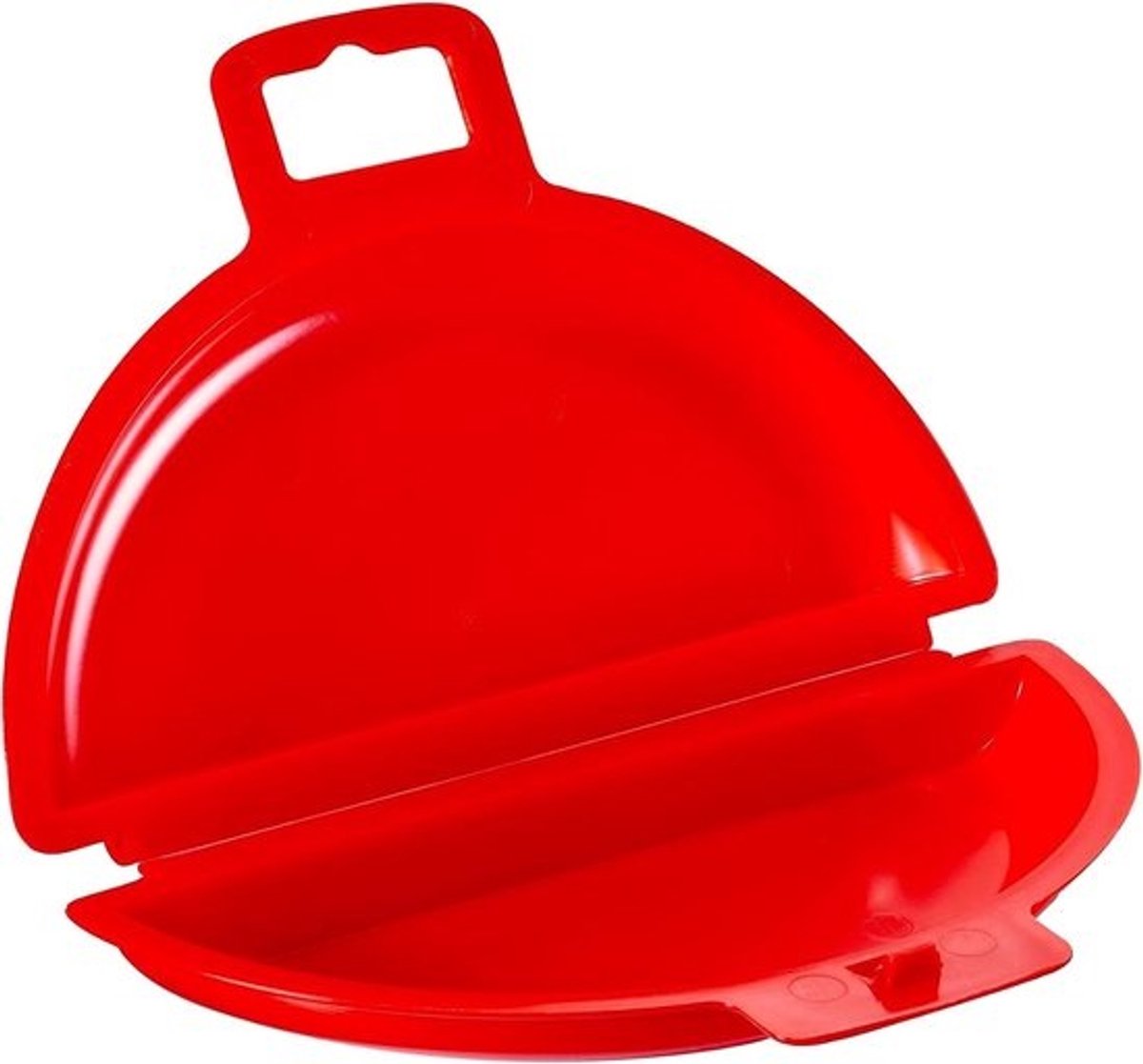 Magnetron Omelet Maker - Eierbereider Keuken - Snel Ontbijt Maken - Antikleef Oppervlak - 8 Ounces - Rood