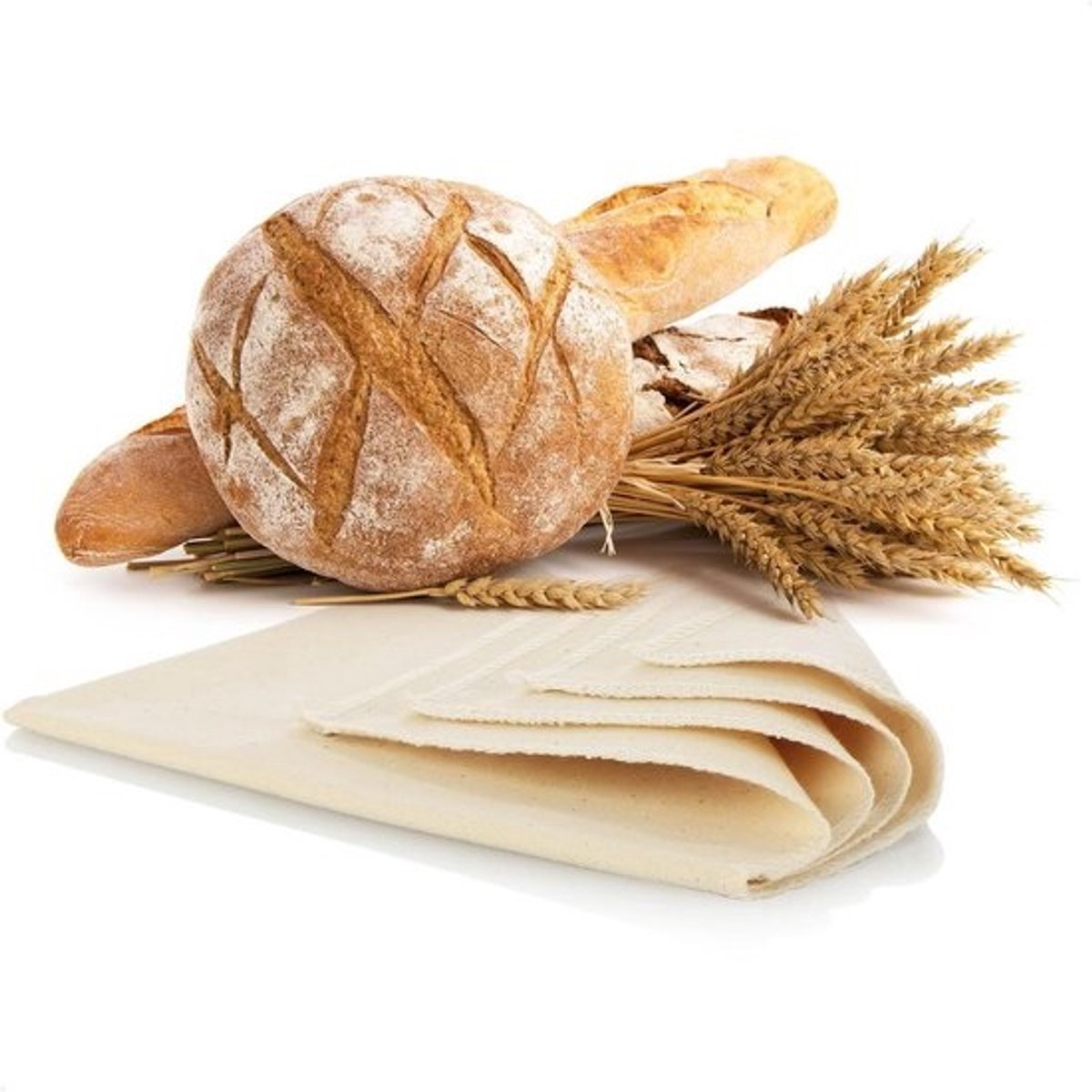 Linnen Brood Bakdoek voor Deegvoorbereiding en Rijzen - 100% Natuurlijk Linnen (120x75cm)