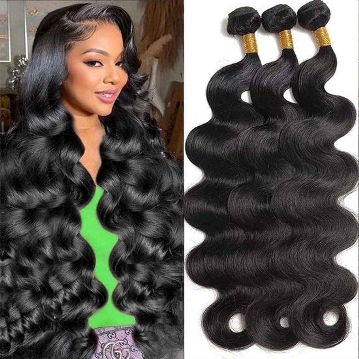 Body Wave Haarbundels Golvend Echt Menselijk Haar Bundels