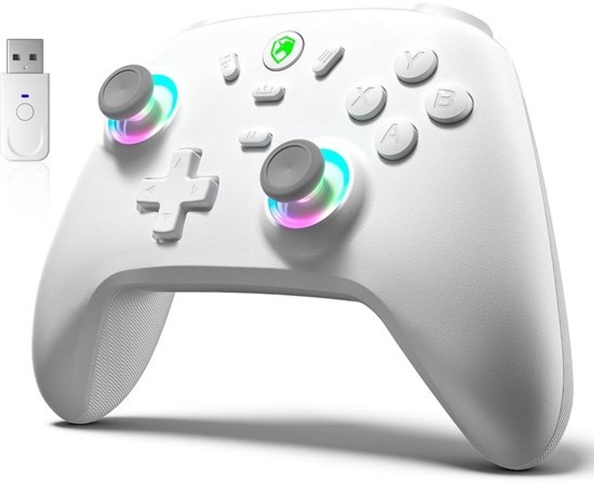 Draadloze PC Controller met Hall Joysticks, 3 Modussen, Turbo en Verstelbare Vibratie