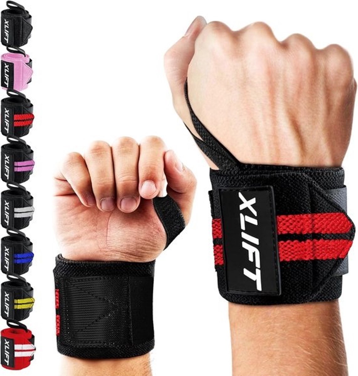 2 x Polsbandages voor Fitness, Crossfit en Gewichtheffen - Ondersteuning voor Mannen en Vrouwen - Sportaccessoires voor Intensieve Training