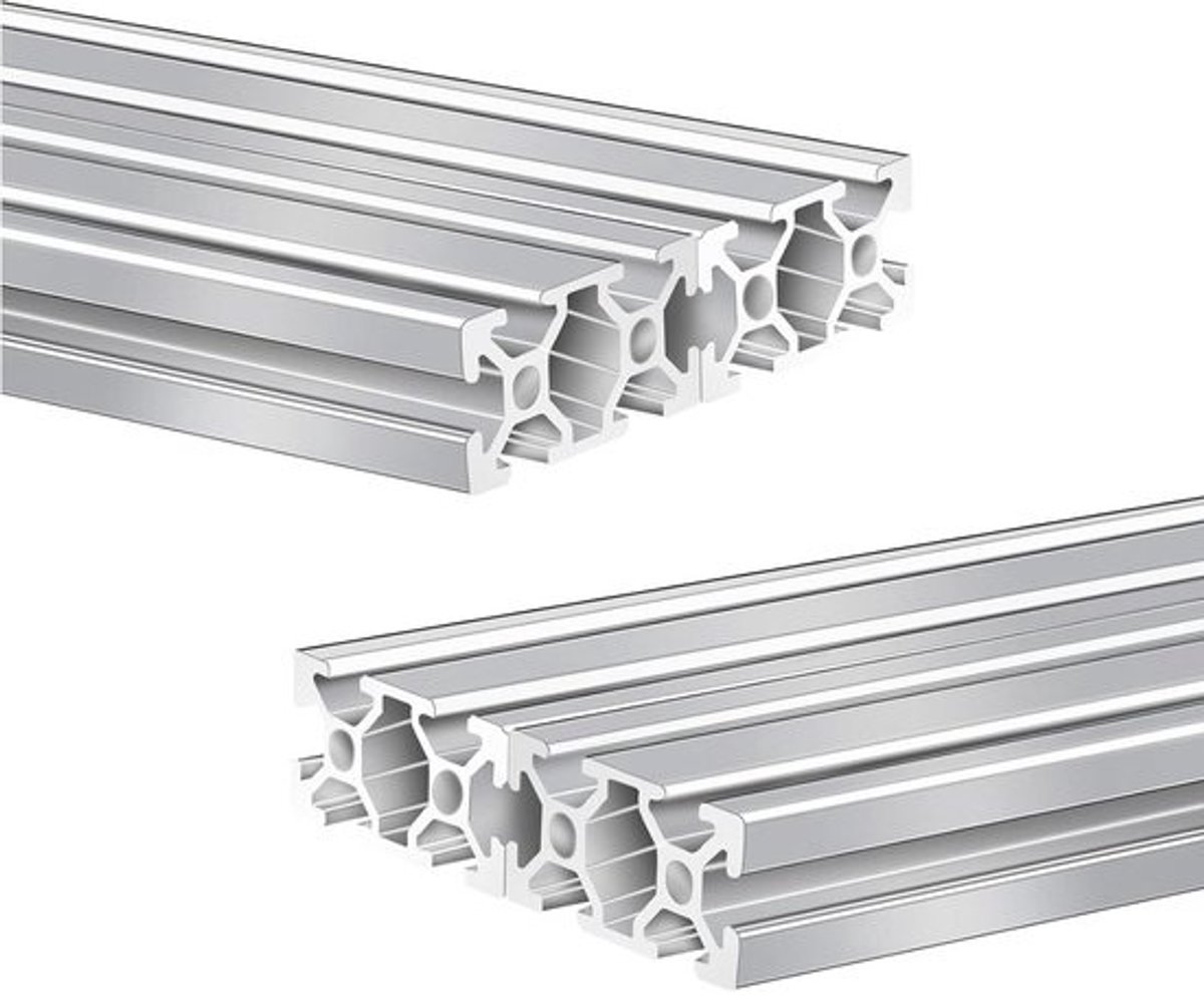 Aluminium Extrusie V Slot 400mm 2020 Geanodiseerd Profiel voor 3D Printer en CNC DIY Apparatuur
