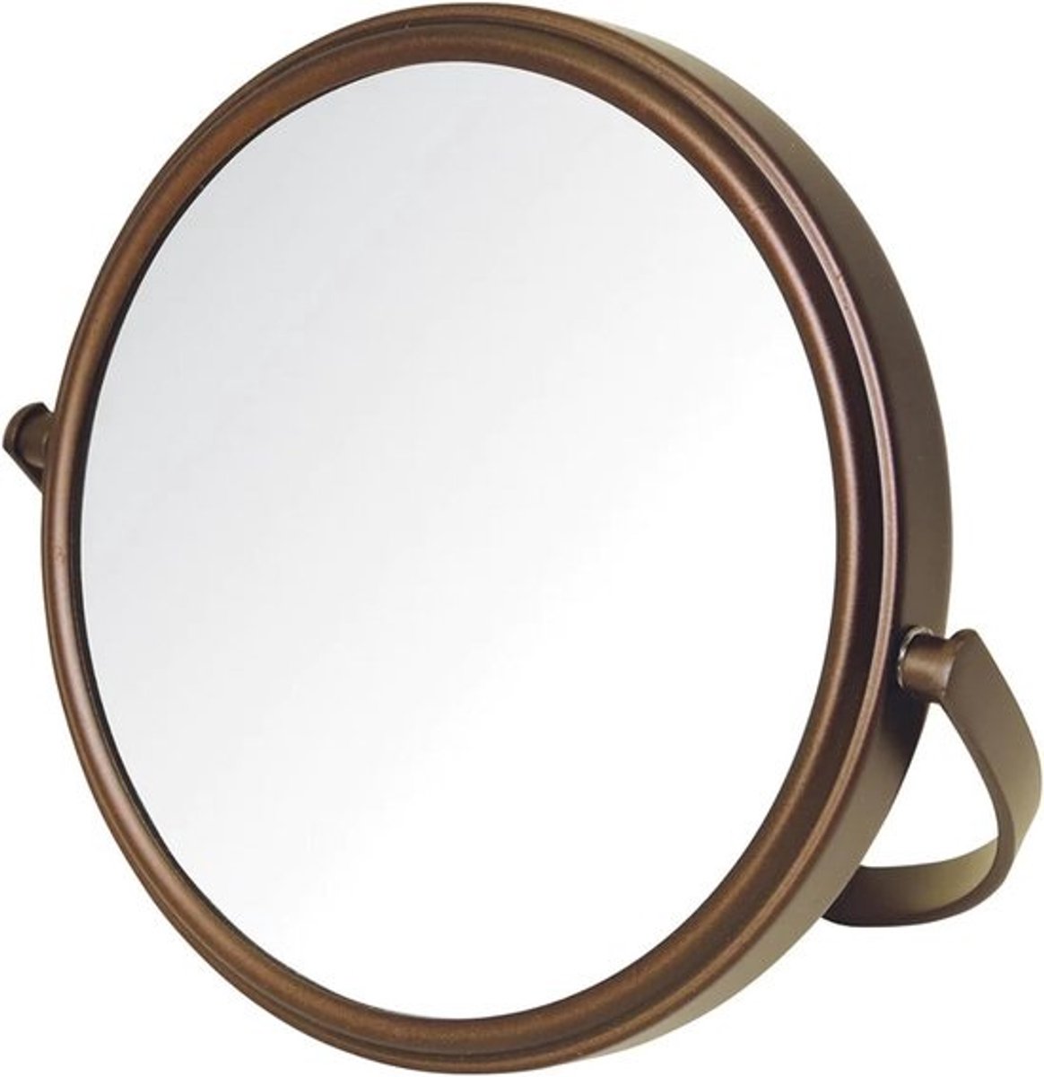 Make-up Spiegel - Vergrootspiegel Tafelspiegel - Persoonlijke Verzorging - Dubbelzijdig - 5.5 inch - Brons