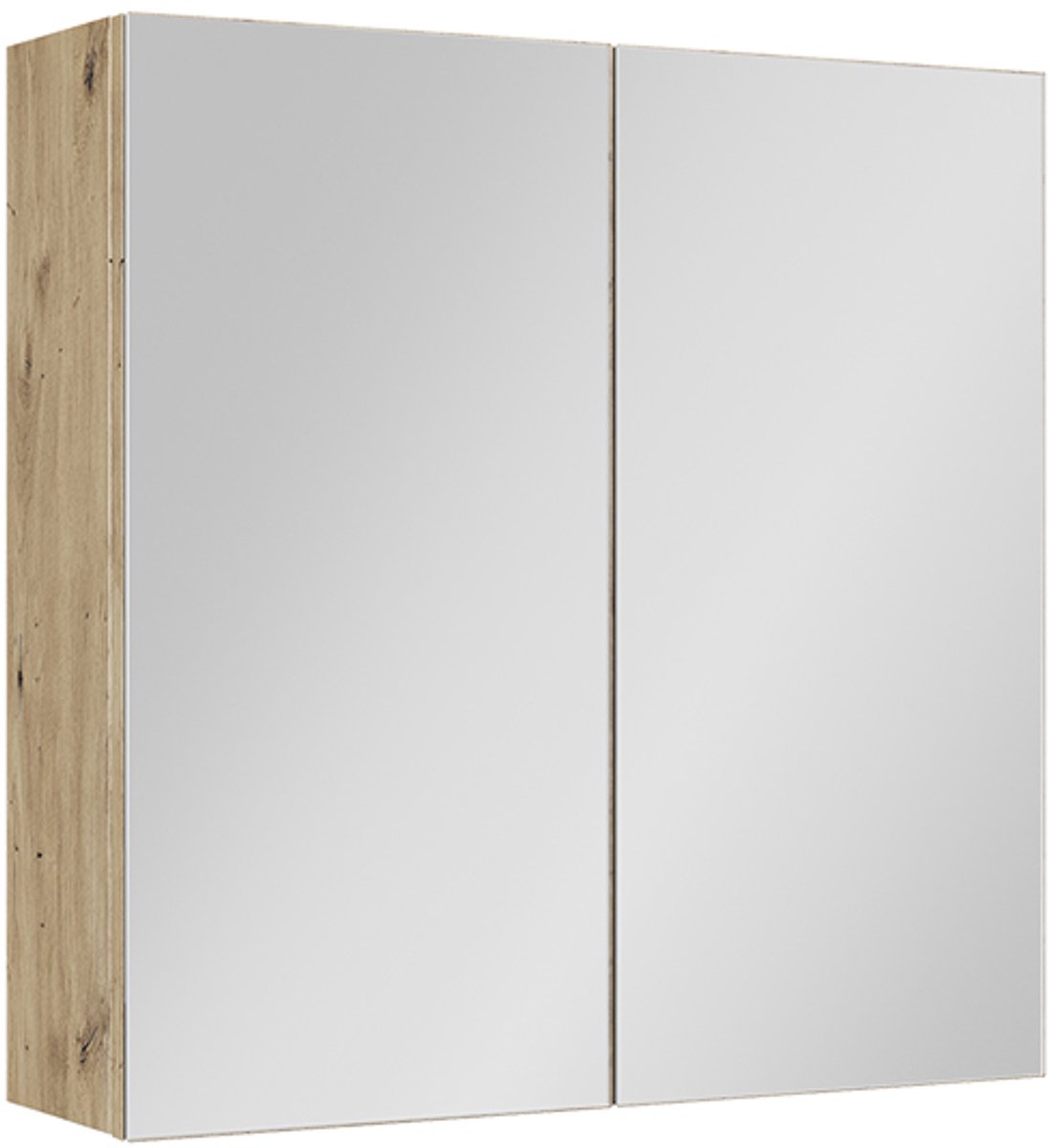 Vicco Badkamerspiegelkast Lavia, Artisanaal eiken, 60 x 60.2 cm