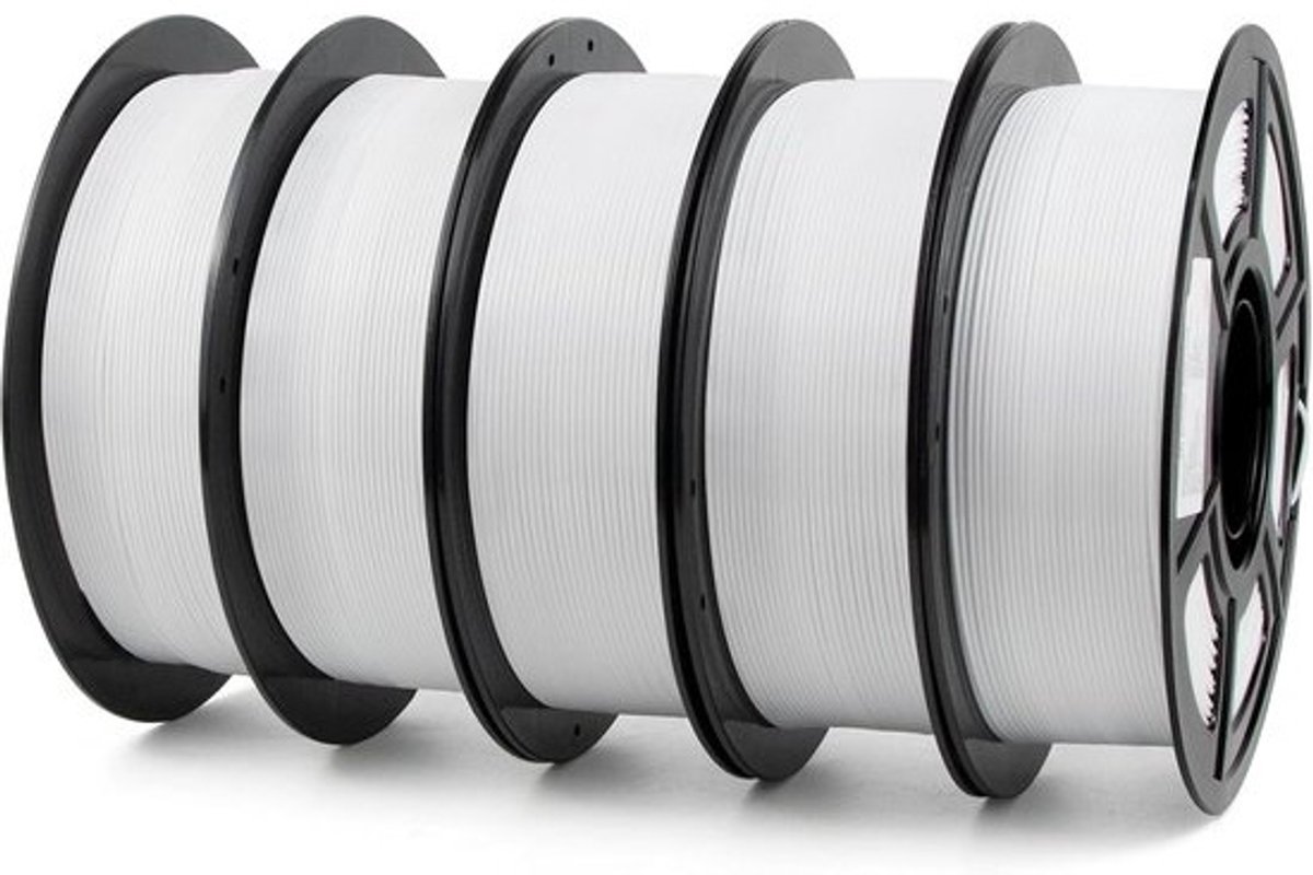 PETG Filament 1.75 mm Wit - 5KG Spoel voor 3D Printers, Hoge Maatnauwkeurigheid