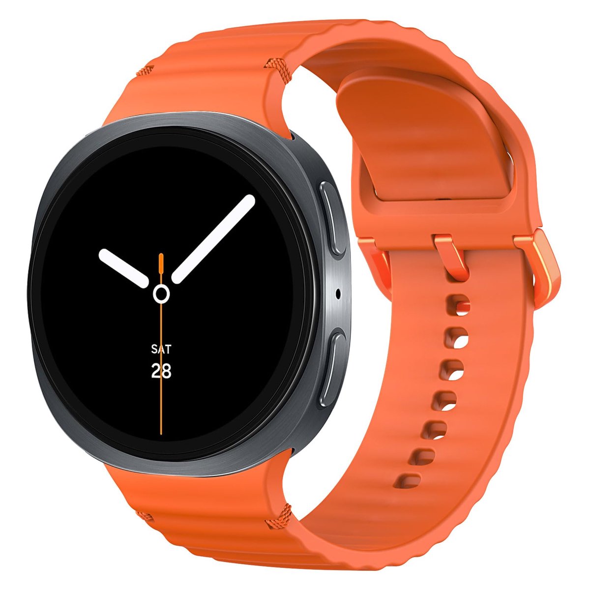 Dailygoods - Silicone Band voor Samsung Galaxy Watch 8 - Sportieve Quick Release Strap