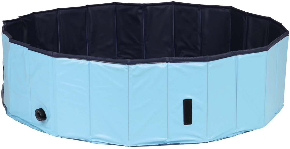 Dailygoods - Hondenzwembad Ø 120 x 30 cm - Turkoois/Grijs