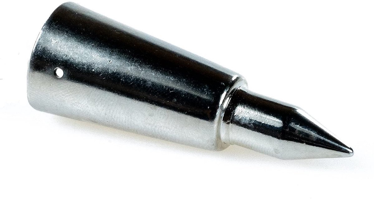 Dailygoods- Bergstok Verchroomd - Massief Metaal - Binnendiameter 20 mm - Buitendiameter 22 mm - Lengte 60 mm - Geschikt voor Bevestiging - Wandelstokpunt
