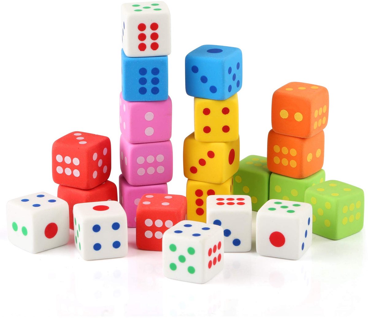 Dailygoods - 24 Stuks Gummetjes voor Kinderen - Cadeau en Speelgoed voor Eerste Schooldag
