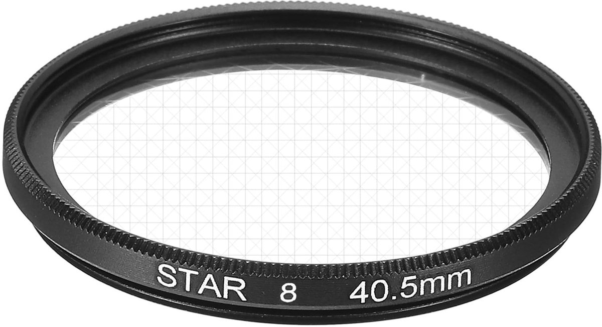 Dailygoods - 40.5mm Sterlensfilter - 8 Punt Ster Effect voor Nachtfotografie