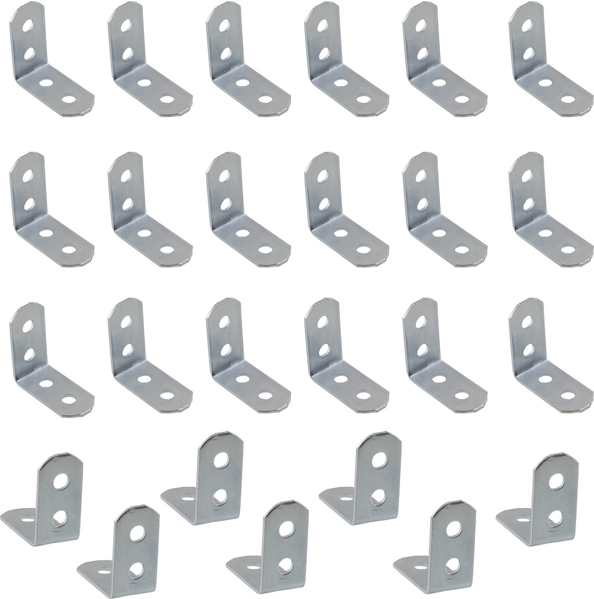 Dailygoods - Set van 25 Hoekverbindingen voor Meubelversterking - 30x30mm