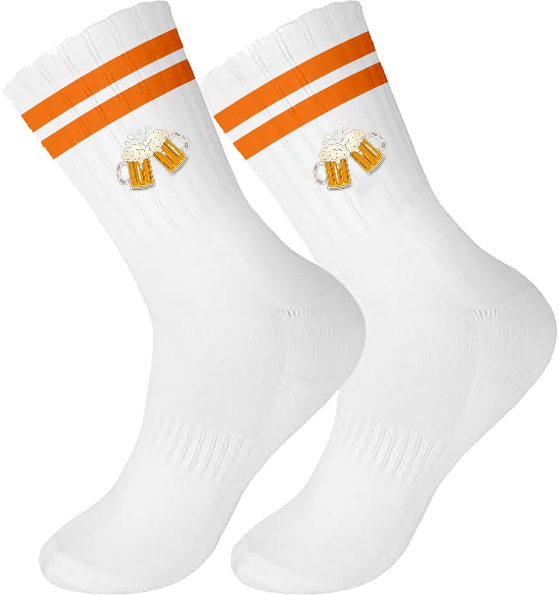 Dailygoods - Grappige Biersokken voor Oktoberfest - Tennissokken met Bierpul Motief