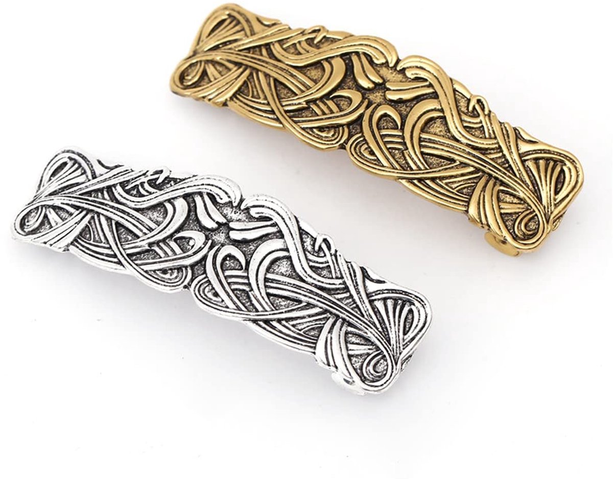 Dailygoods - 2 Stuks Vintage Keltische Haarspelden voor Vrouwen en Meisjes