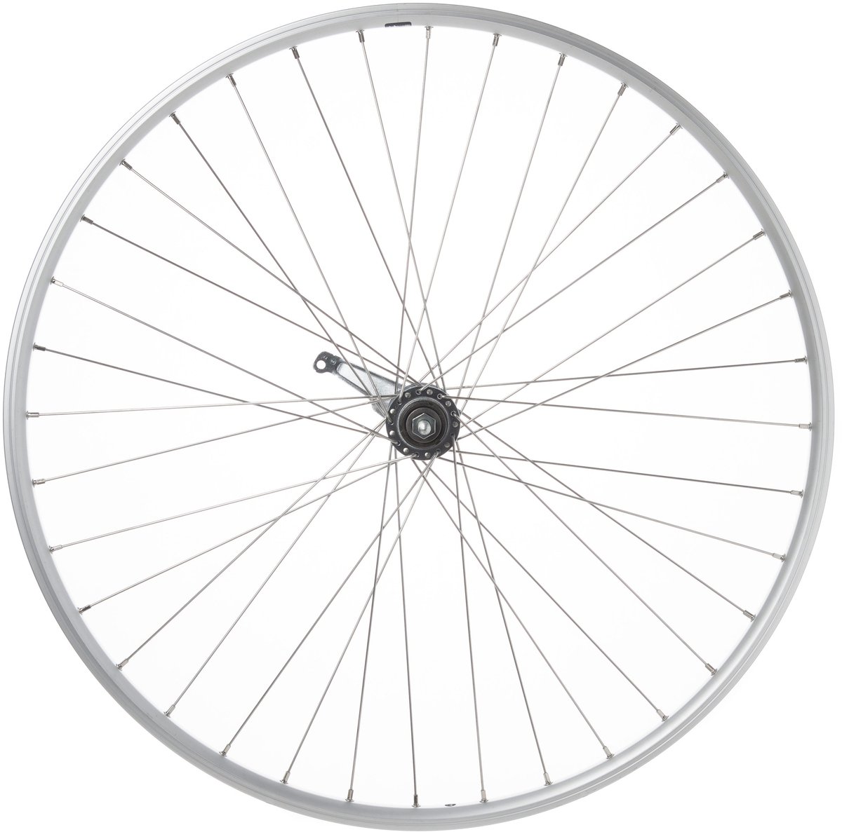 CORDO Achterwiel 28 inch - Stadsfietswiel - Shimano Remnaaf - Zilver - Handgebouwd