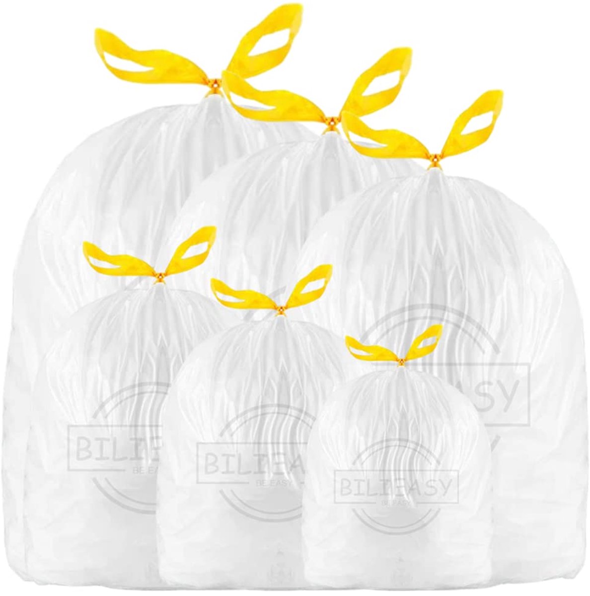 SnelShoppen - BILIEASY Afvalzakken 3-5L - 120 Stuks - Stevige Bin Liners voor Keuken, Tuin, Feest en Camping - Perfect voor Kleine Prullenbakken