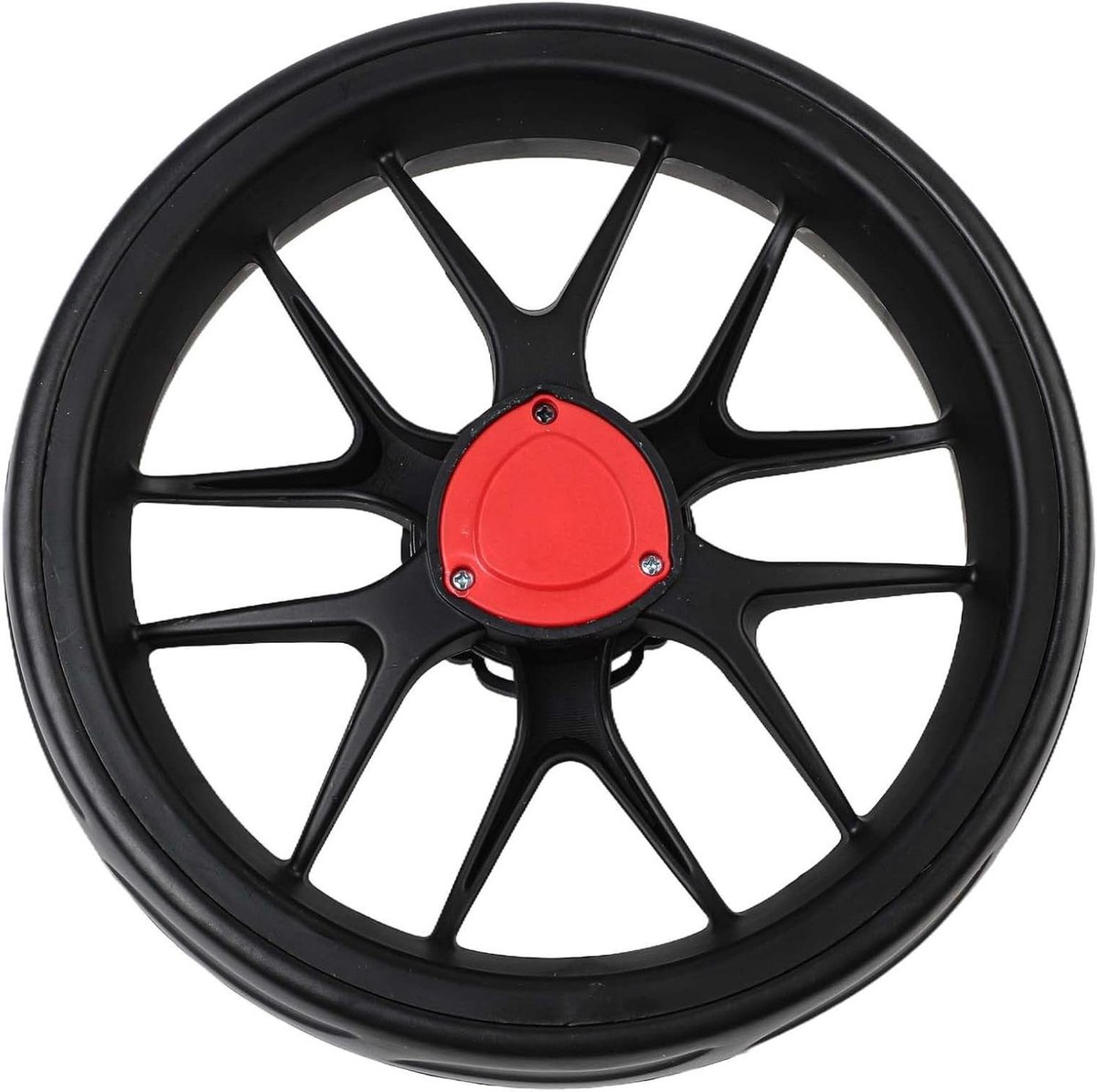 Golf Trolley Wiel - Golfkar Wiel - Golfen op de Baan - Eenvoudige Vervanging - 10 inch - Zwart