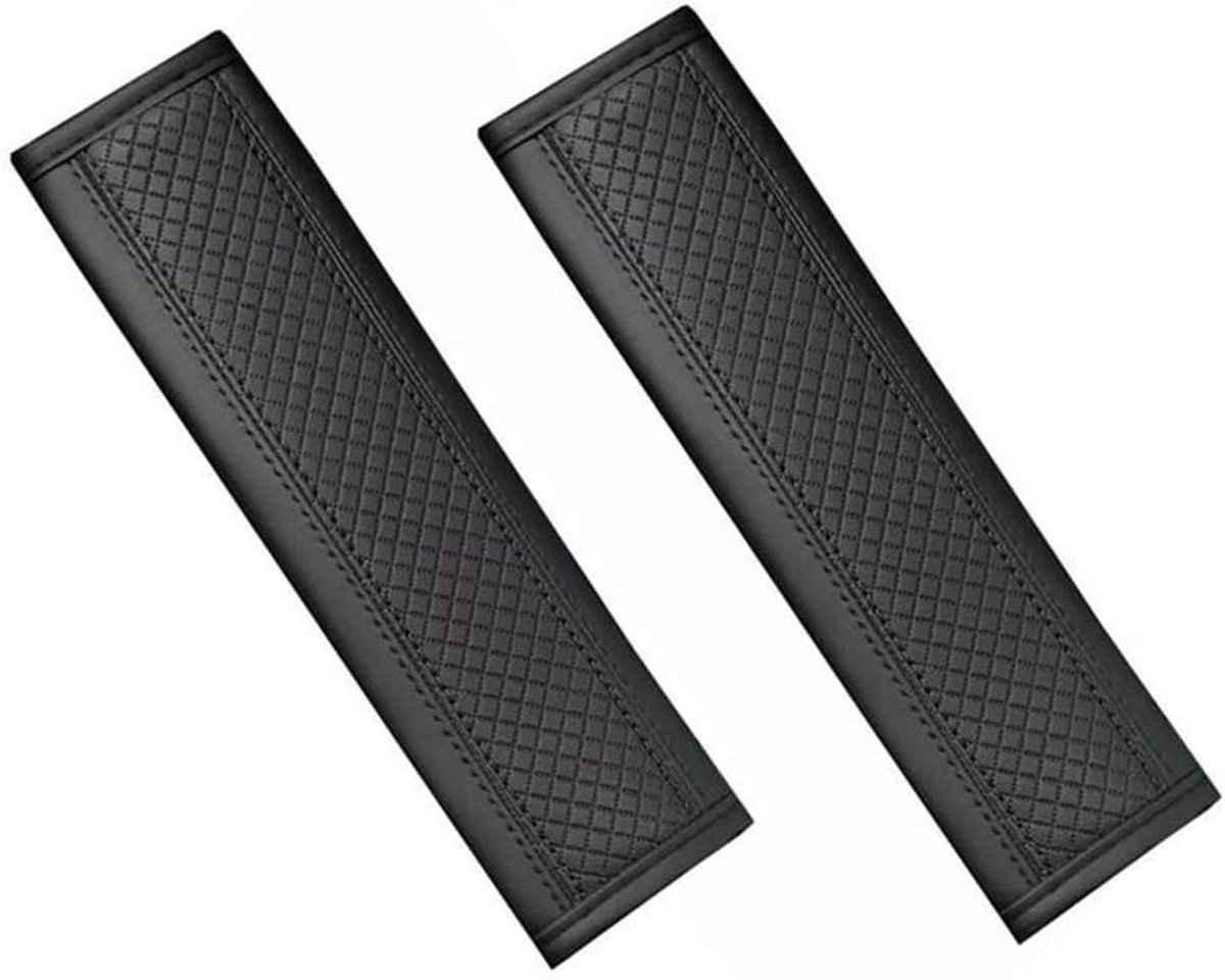Gordelhoes Auto - Gordelkussen Schouderpad - Comfortabel Rijden - Ademende Stof - N.v.t. - Zwart
