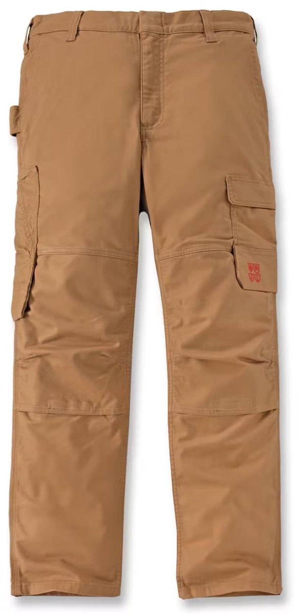 Carhartt Canvas Boise Multi-Cargo Dungaree Broek Bruin