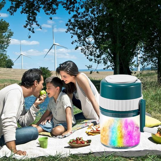 NIVA® Slush Machine - Slush Puppy Maker - Slushy Maker - Wit en Groen - 12cm x 12cm x 21cm van Niva — afbeelding 5