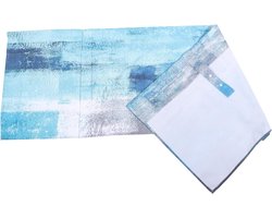 Keukengordijn Valletjes - Korte Gordijnen Volant - Raamdecoratie Woonkamer - Stoffen Materiaal Duurzaam - 45x137 cm - Zoals Afgebeeld