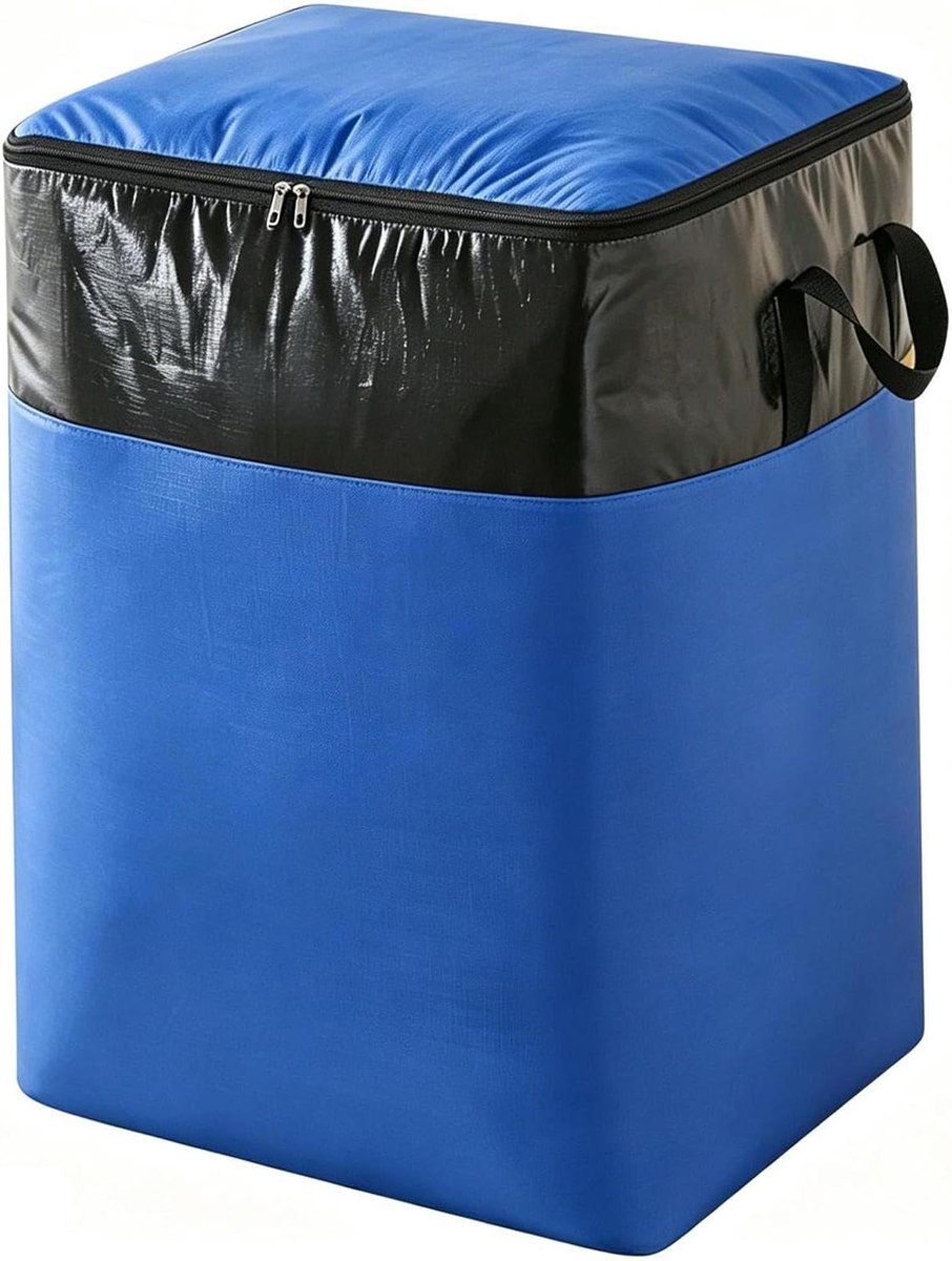 Verhuis Zakken - Opbergtas Kleding - Opslag en Transport - Scheurvast en Versterkt - 140L - Blauw