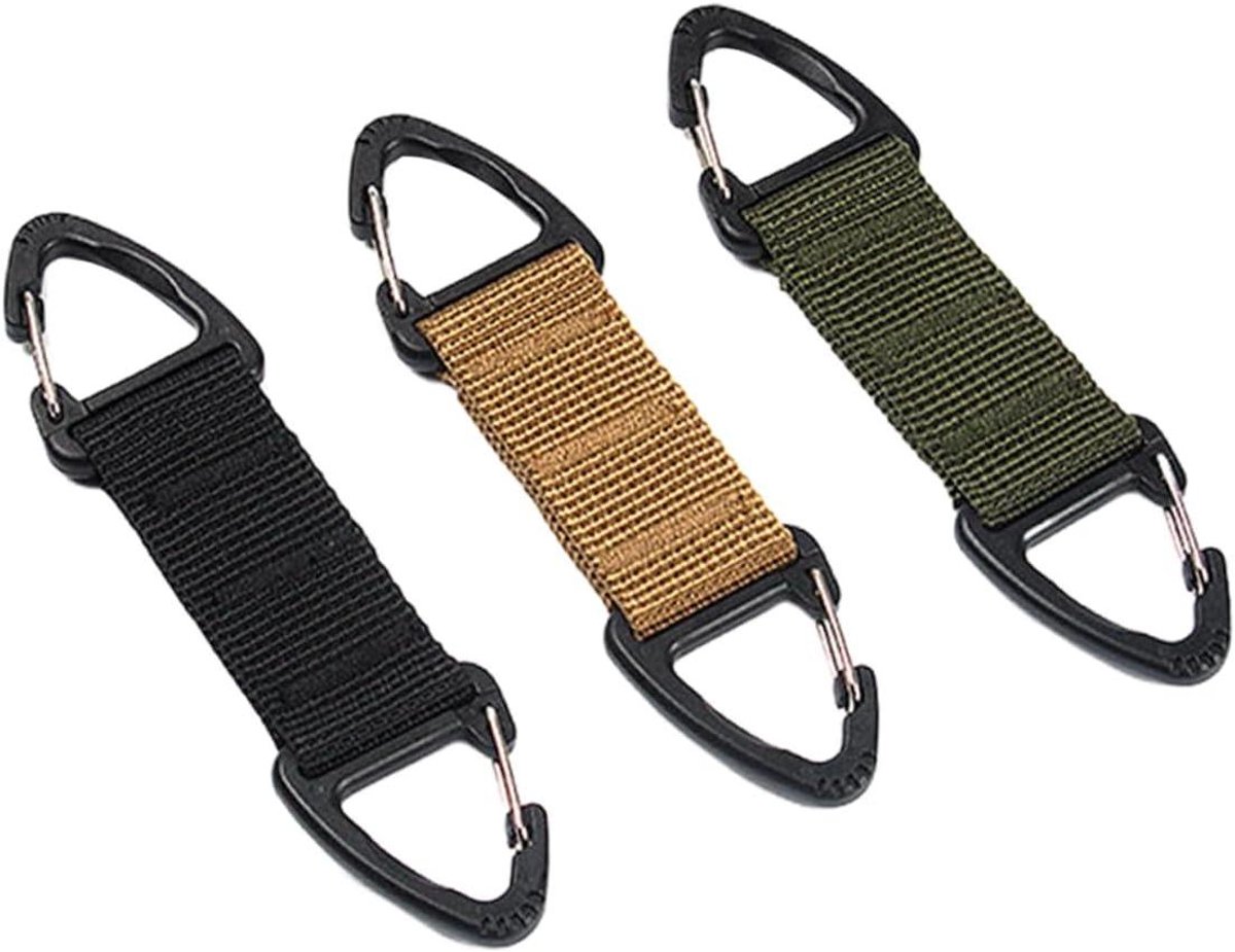 Masker Oorhaak - Gezichtsmasker Extender - Comfortabel Dragen - Dubbele Zijhaken - 115 x 25 x 1 cm - Zwartgroen Kaki