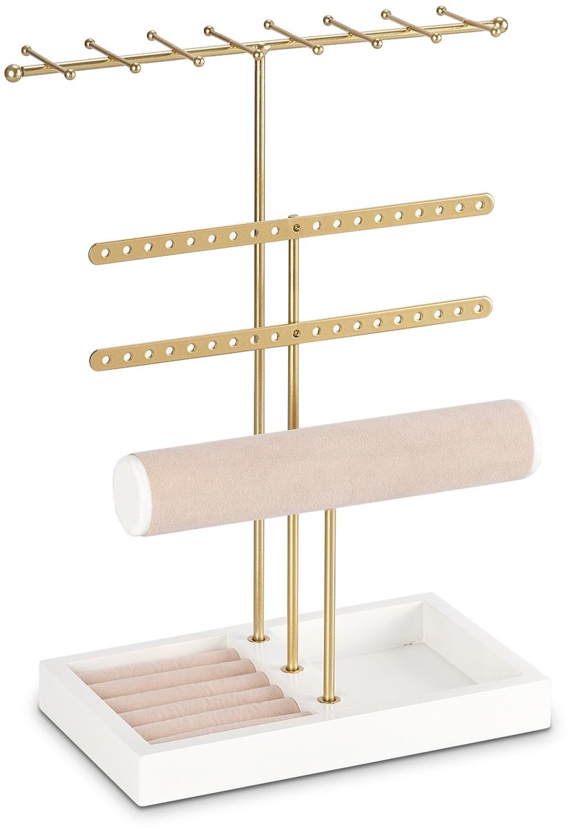 Dailygoods - Gouden Sieradenstandaard - Organizer voor Kettingen en Armbanden