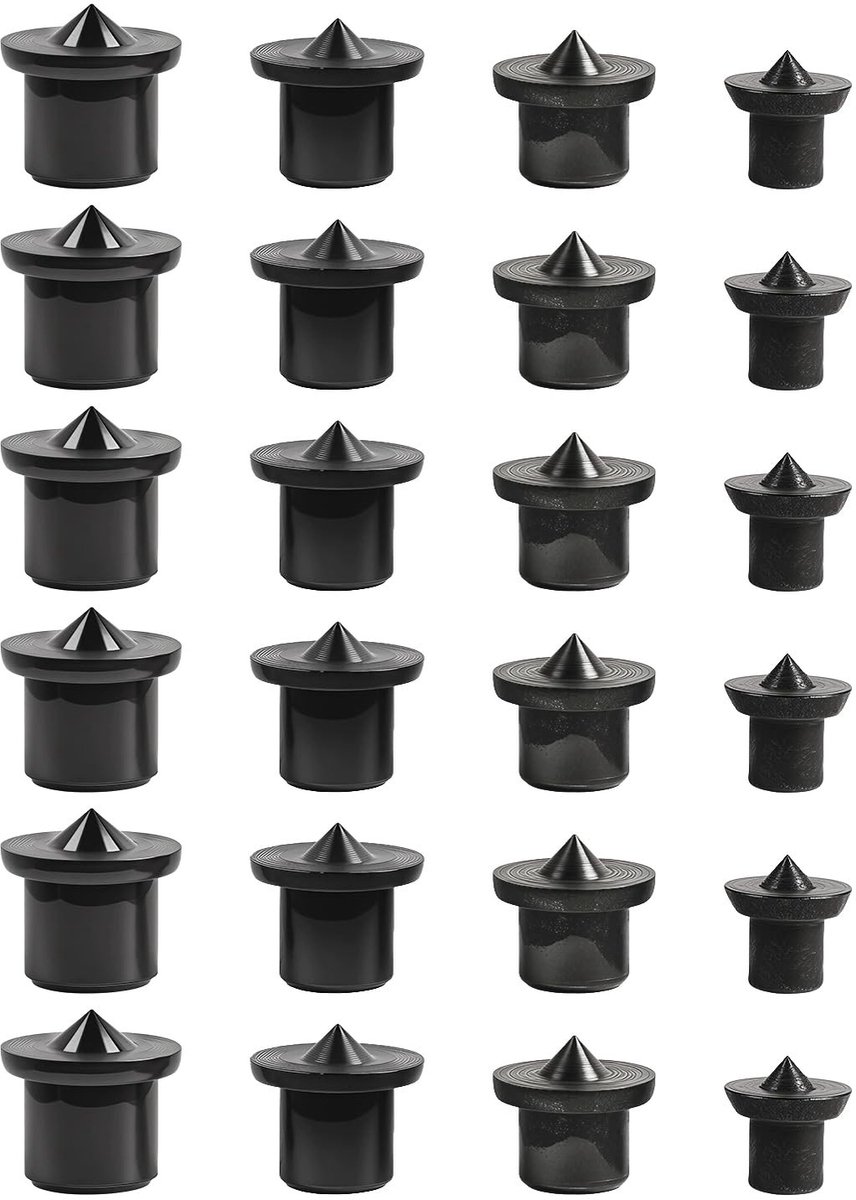 Dailygoods- Centreergereedschap Stalen Centreerpinnen - Meubelassemblages - Nauwkeurig Boren - 6/8/10/12 mm - 1 Stuk - Edelstaal - Boorpunt