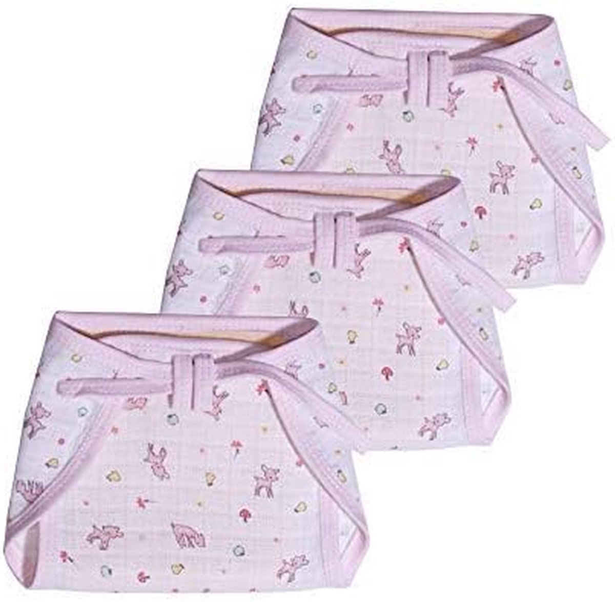 Baby Luiers - Hydrofiele Doeken - Baby Verzorgen - 100% Katoen Muslin - 3 Stuks - Roze