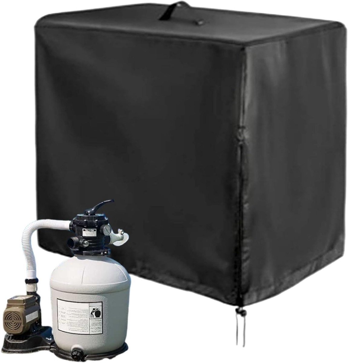 Zandfilterpomp Hoes – Pomp Beschermhoes – Zwembad Onderhoud – Stof- en Waterdicht – 66x62x72cm – Enkel attribuut Zandfilterpomp Hoes – Pomp Beschermhoes – Zwembad Onderhoud – Stof- en Waterdicht – 66x62x72cm – Enkel attribuut