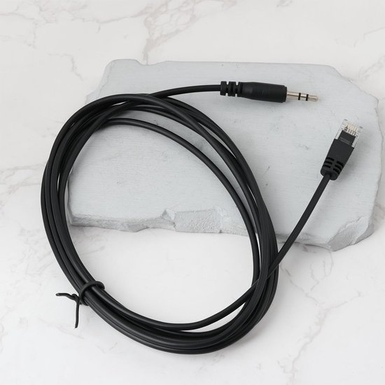 35 mm naar RJ12 Kabel - Handrem Kabel - Racen Simulatie - Plug-and-Play Installatie - 2 Meter - Zwart — afbeelding 2