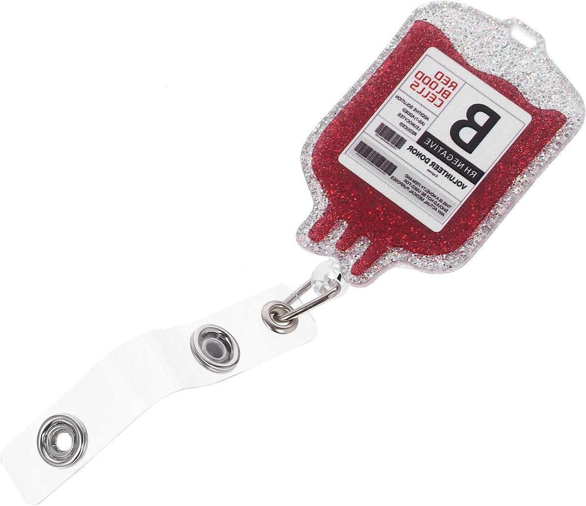 Badgehouder met Clip - ID Kaarthouder - Identificatie Tonen - Intrekbaar Ontwerp - 10 x 5.5 cm - Diverse kleuren