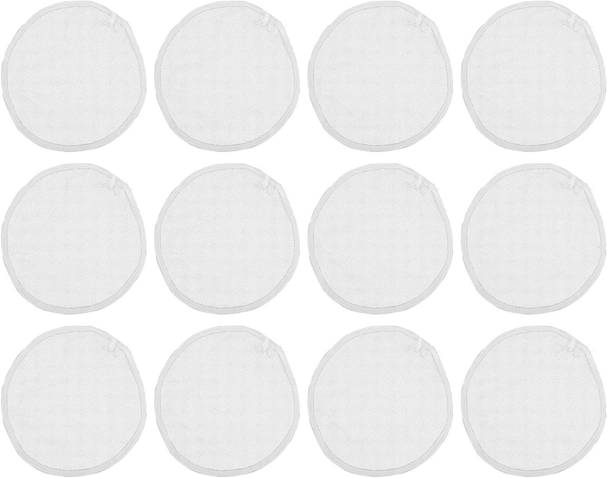 Bamboe stoommandjes - Ronde doekjes - Gezond Koken - Antiaanbaklaag - 30 cm - Wit