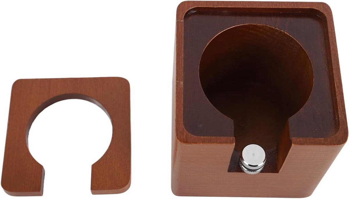 Koffie Tamper Mat Tamper Station Basis Espresso Bereiden Antislip Stabiliteit 102x92 mm Bruin