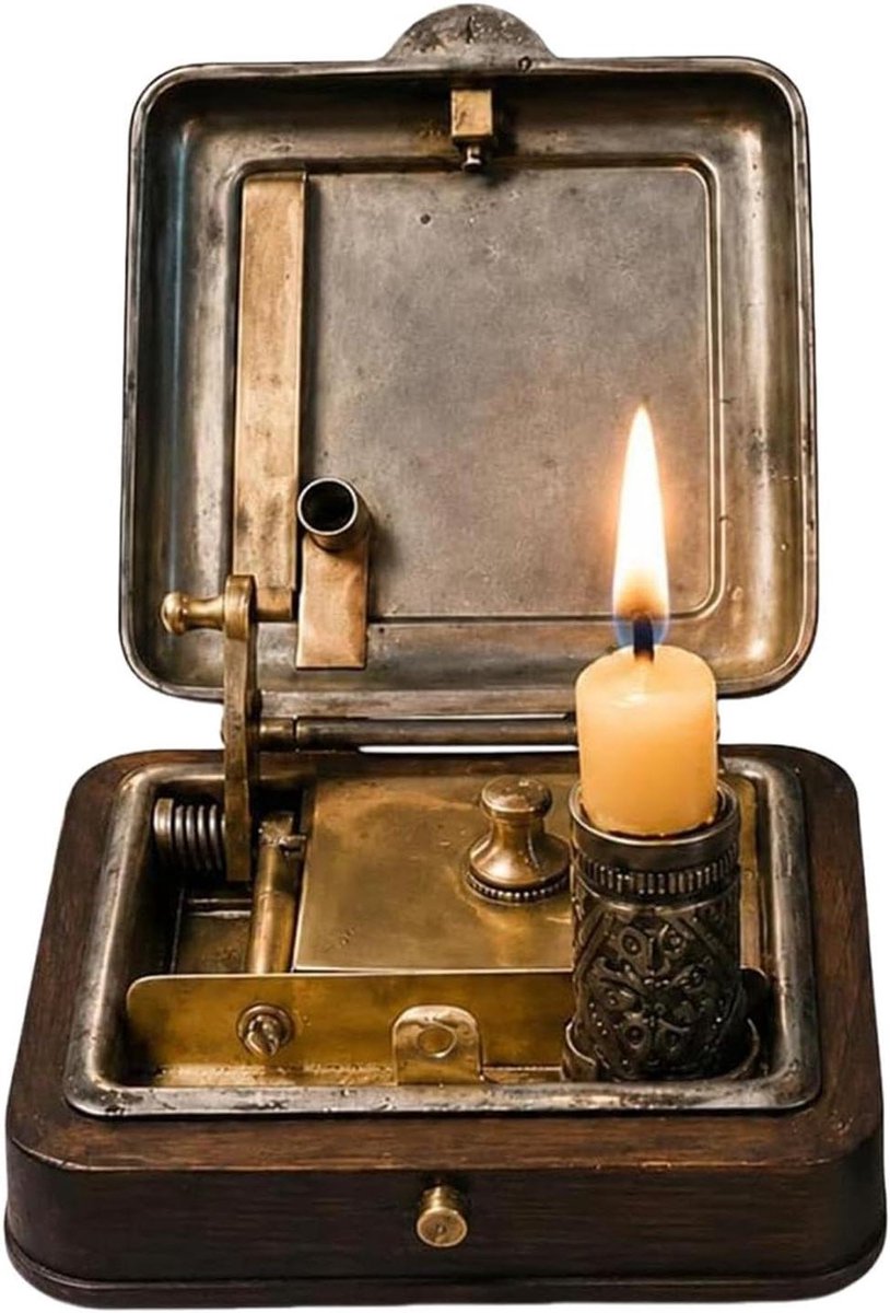 Kaarsenstandaard Decoratief - Kandelaar Vintage - Sfeer Creëren - Kantelveilige Rand - 13x10x5 cm - Niet gespecificeerd