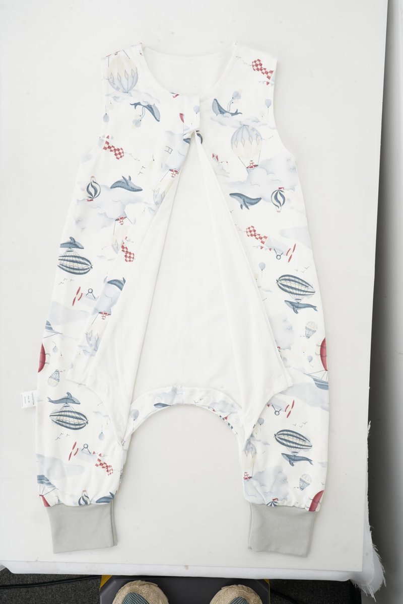 SnelShoppen - Slaapzak met Voeten 1,0 TOG van 100% Katoen, Mouwloos, Zachte Slaapzak voor Baby's 90 cm, Ideaal voor Jongens en Meisjes, Perfect voor h
