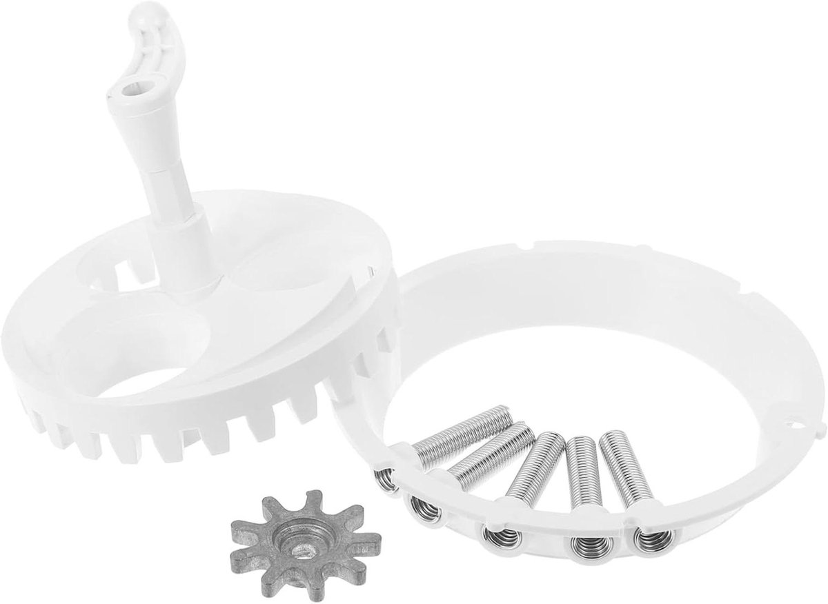 Speelgoed Snoepautomaat Onderdelen - Dispenser Tandwiel Roerset - Machineonderdelen Verbeteren - Veelzijdige Compatibiliteit - 13x13x2CM - Wit