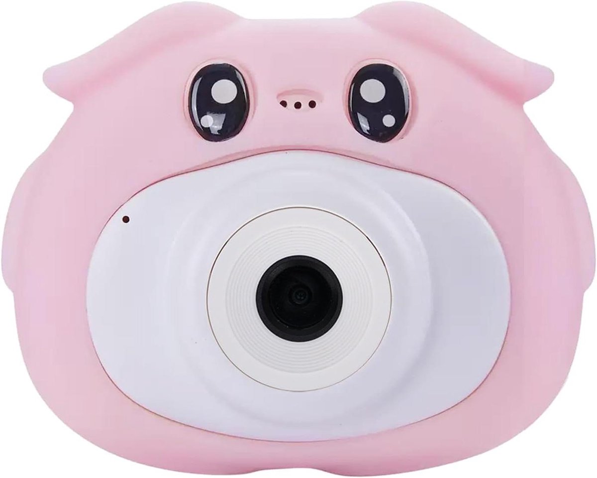 Kindercamera Roze - Digitale Camera Kinderen - Creativiteit Stimuleren - Met Fotostickers - 2 Inch Scherm - Roze
