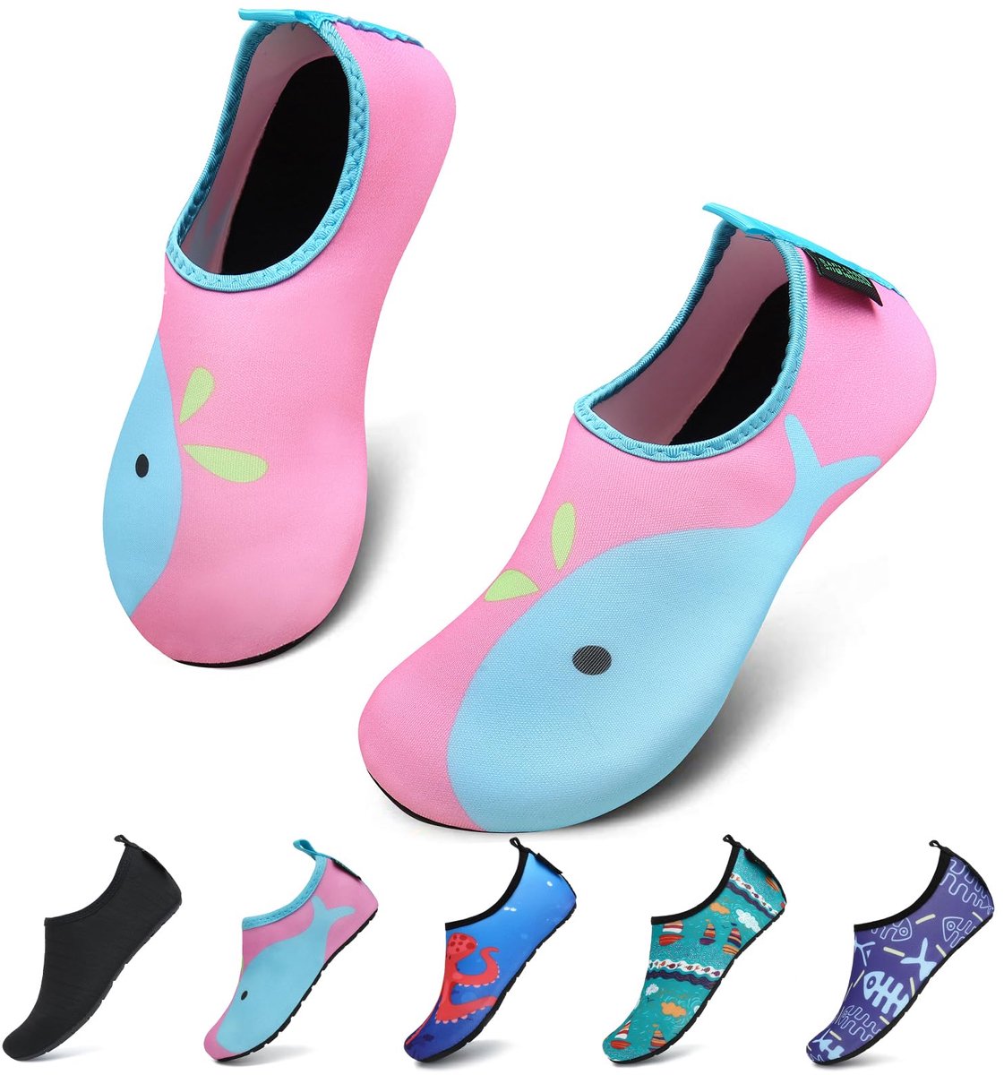 SnelShoppen - Waterschoenen Jongen Meisje Aquaschoenen Lichtgewicht Strandschoenen Taffy Roze 36/37 EU Perfect voor Strand, Zwemmen en Activiteiten Bu