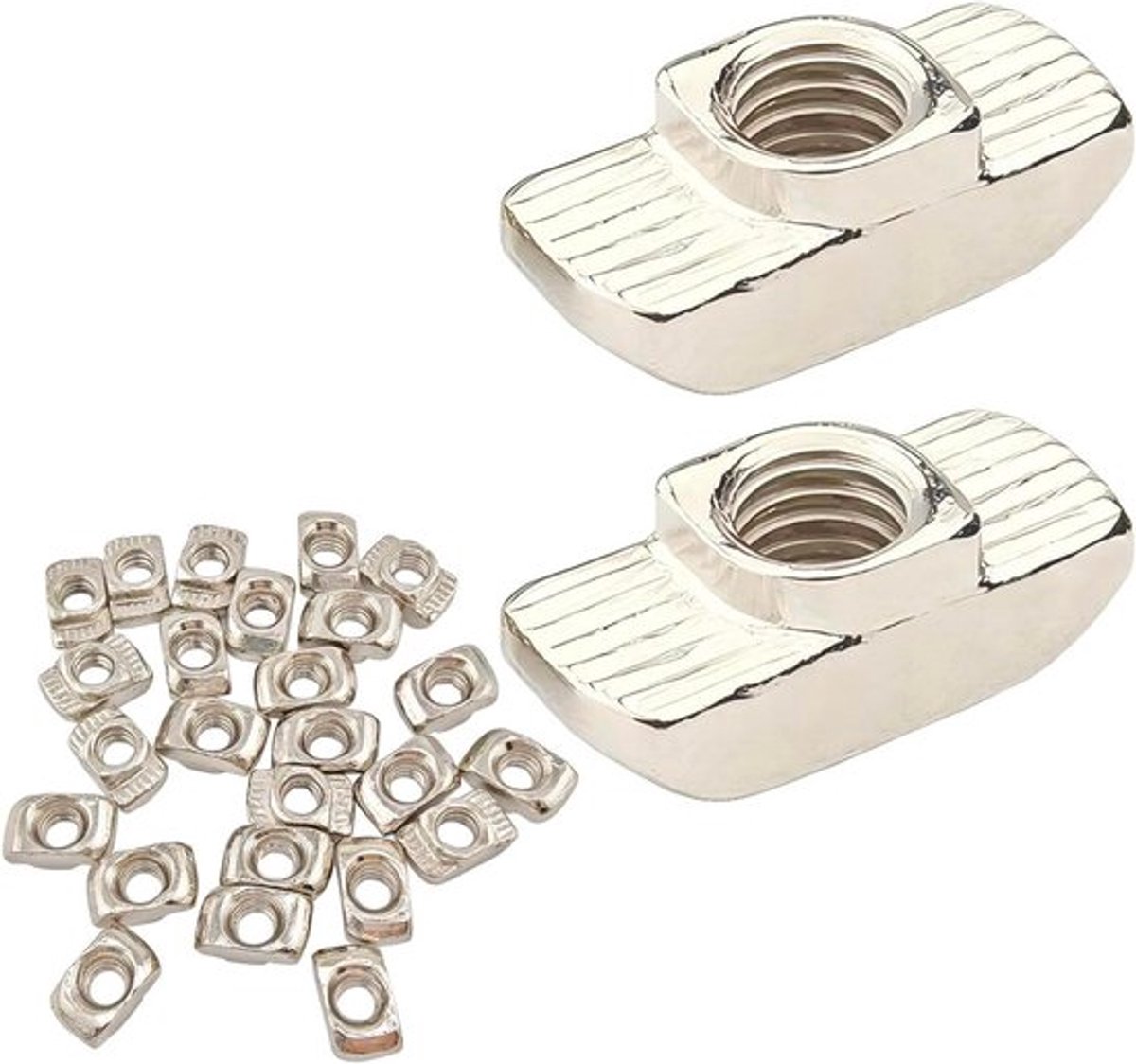 Set van 25 stuks T-moeren M4 voor aluminium profiel