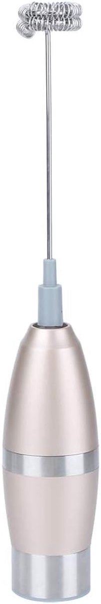 Elektrische Melkopschuimer - Melk Mixer Garde - Koffie Maken - 2 RVS Koppen - 23.5 cm - Roségoud